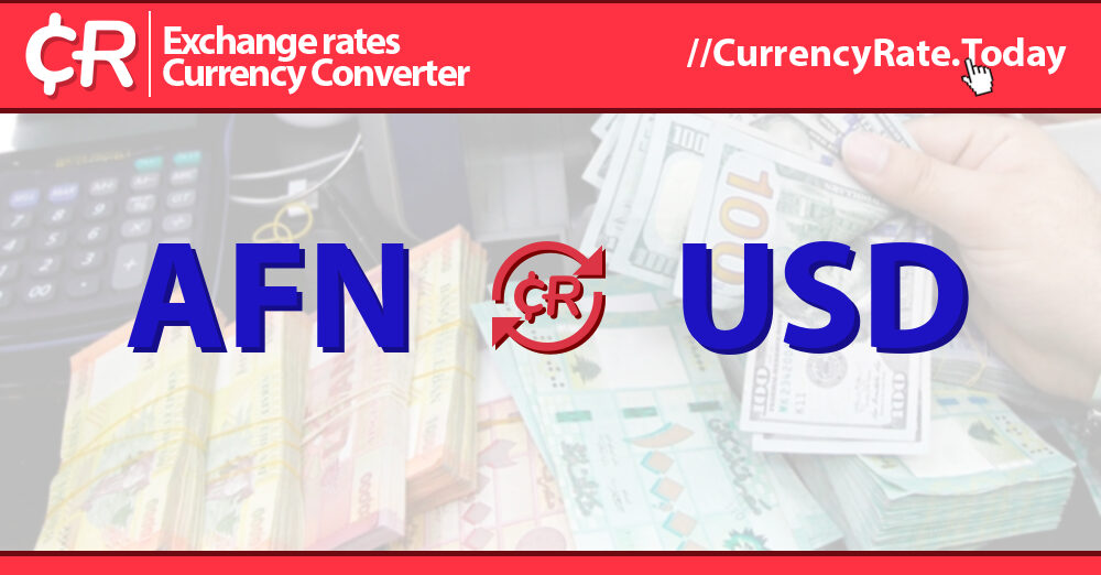 Live Afghani To US Dollars Exchange Rate 1 AFN USD Today