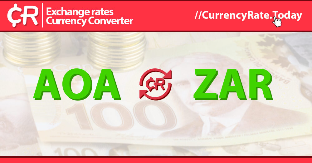 Live Kwanza To Rands Exchange Rate Kz 1 AOA ZAR Today
