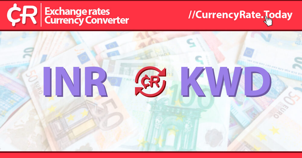 41 9 Million Indian Rupees INR To Kuwaiti Dinars KWD Currency 