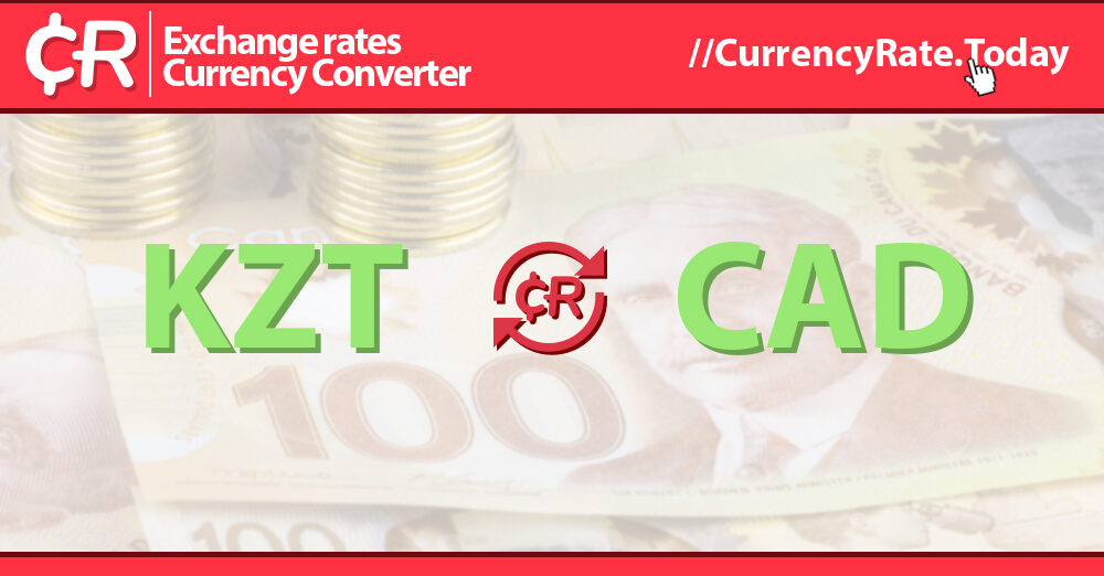 600000 Tenge (KZT) to Canadian Dollars (CAD) Currency Converter