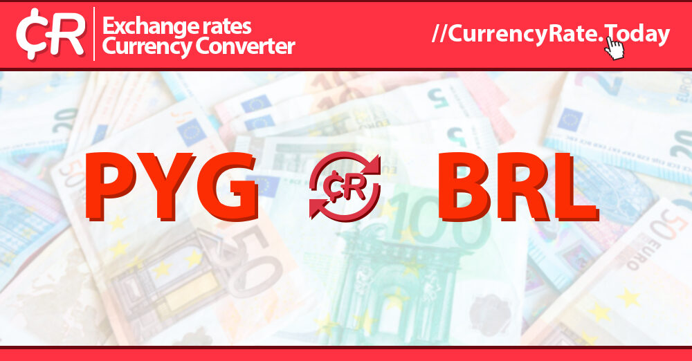 15000000 PYG para BRL Converta Guarani paraguaio en Real brasileiro