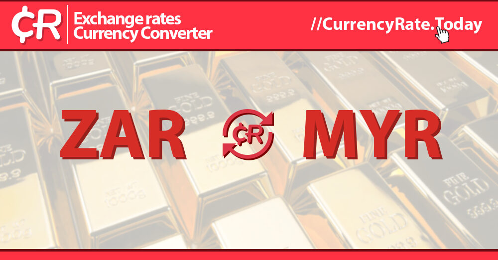 100 Rands (ZAR) to Ringgit (MYR) Currency Converter